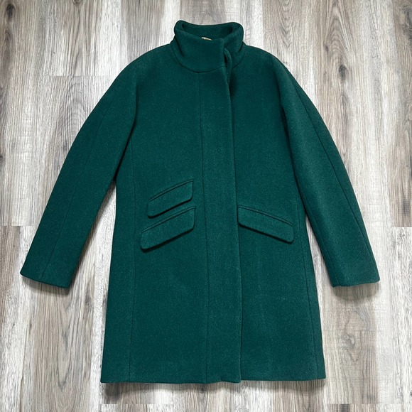 J. Crew Cocoon coat Italian stadium-cloth wool Thinsulate size 2 - Picture 2 of 7